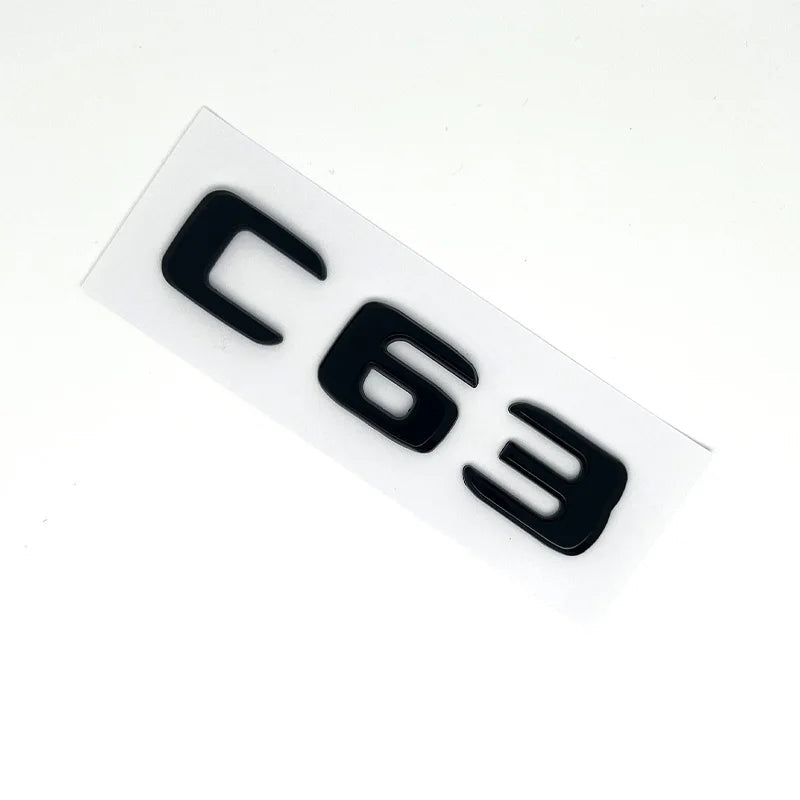 Badge arrière - Mercedes V8 BITURBO C63 AutoTouch   AutoTouch
