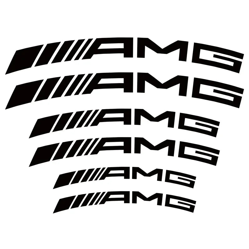 Stickers d’étriers de frein - AMG Mercedes AutoTouch   AutoTouch AMG Noir / Planche de sticker