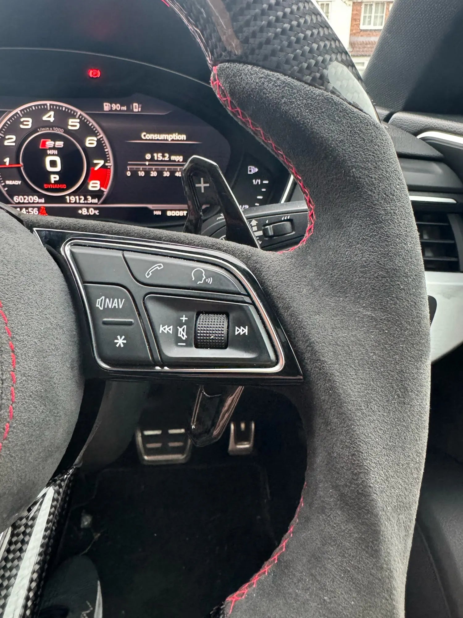 Palettes de changement de vitesse - Fibre de carbone - Audi AutoTouch