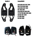 Palettes de changement de vitesse - Fibre de carbone - Audi AutoTouch   AutoTouch Carbone Brillant - Modèle A