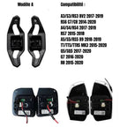 Palettes de changement de vitesse - Fibre de carbone - Audi AutoTouch   AutoTouch Carbone Mat - Modèle A