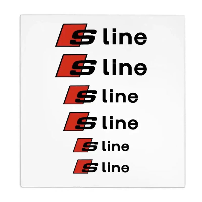Stickers d’étriers de frein - Audi AutoTouch   AutoTouch Sline Noir / Planche de sticker