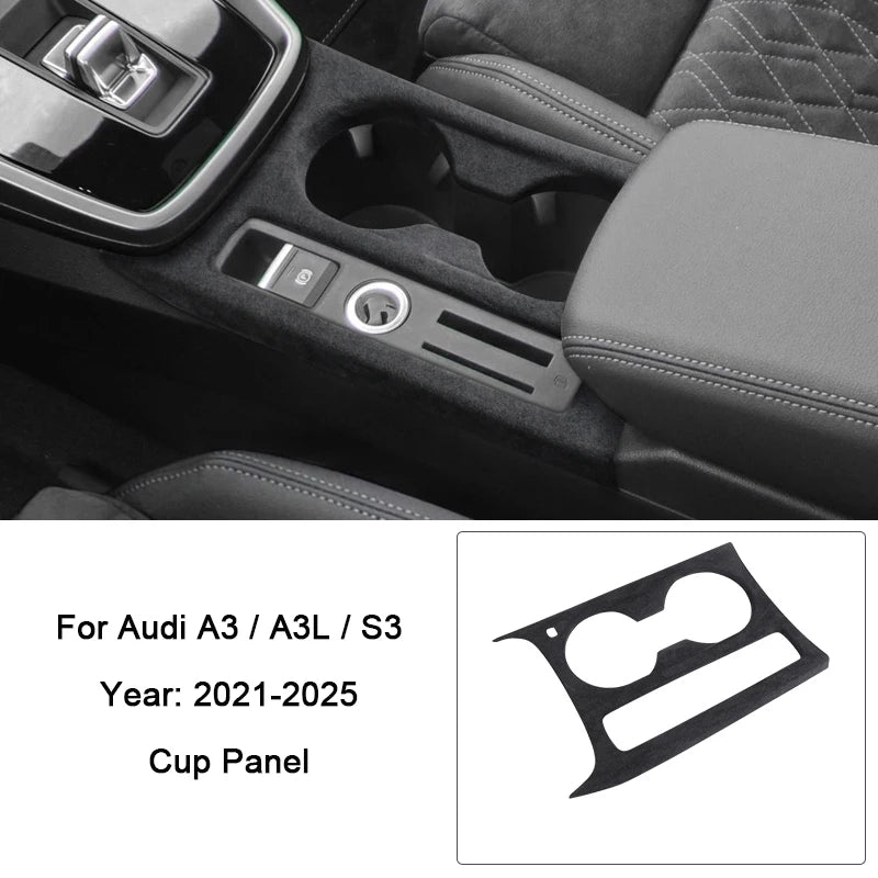 Insert en Alcantara - Audi A3/S3/RS3 8Y AutoTouch   AutoTouch Porte gobelet