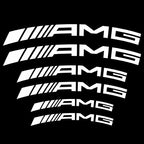 Stickers d’étriers de frein - AMG Mercedes AutoTouch   AutoTouch AMG Blanc / Planche de sticker