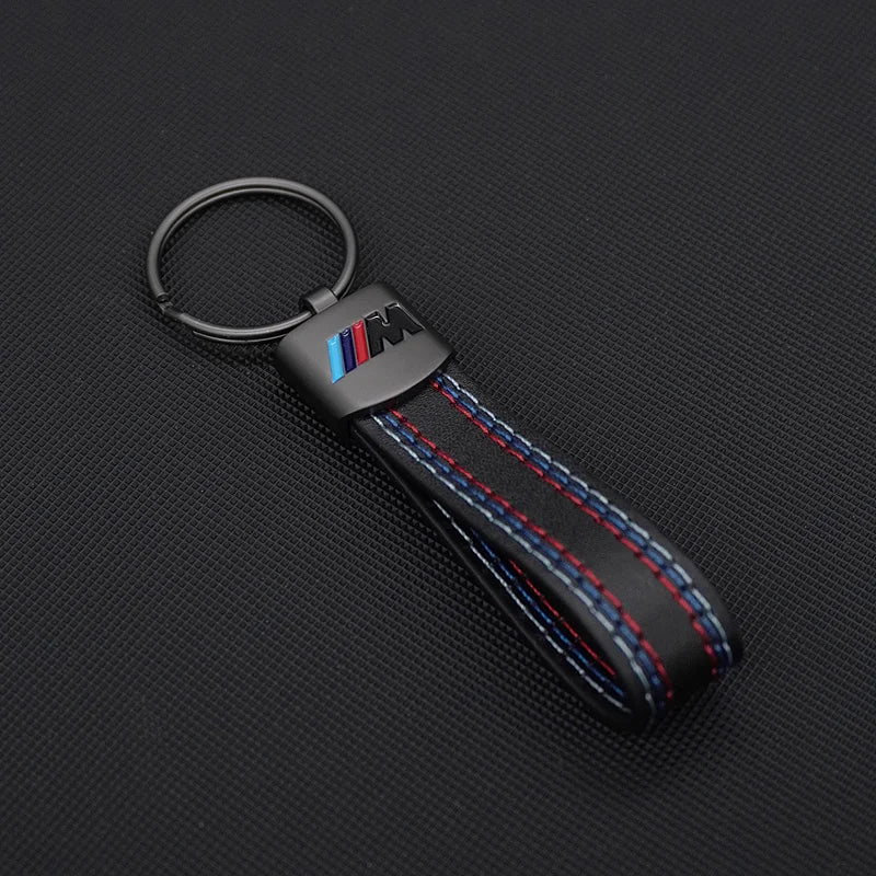 Porte-clés en cuir - BMW Motorsport AutoTouch   AutoTouch Brodé ///M Noir
