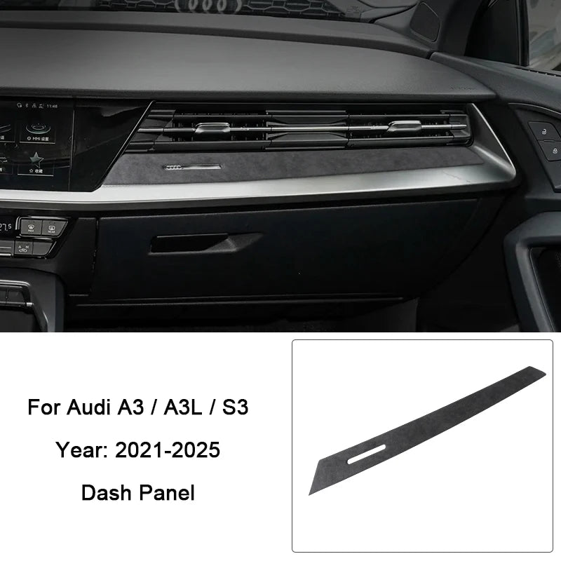 Insert en Alcantara - Audi A3/S3/RS3 8Y AutoTouch   AutoTouch Tableau de bord
